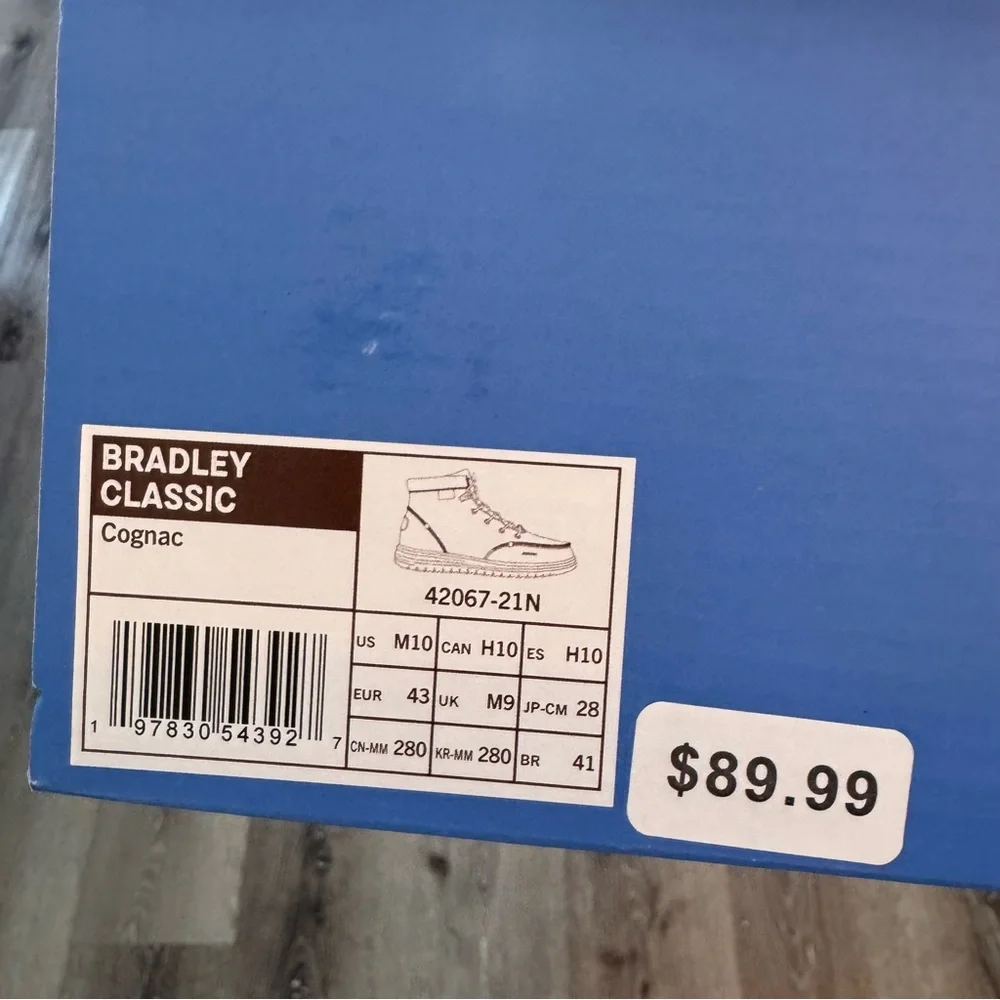 Hey Dude Bradley Classic Boots – Cognac | Men’s Size 10 | NWT - Picture 8 of 8